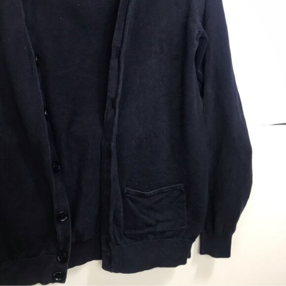 Louis Vuitton Silk Cotton Cardigan Sweater LV Buttons Uniform Monogram Pocket S - Picture 7 of 16